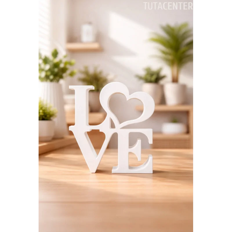 Dekoratif Love Yazısı Love Yazılı Dekoratif Biblo Ve Masaüstü Dekor (Plastik)
