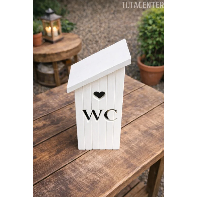 WC Yazılı Dekoratif Biblo Ve Masaüstü Dekor WC Yazısı Dekoratif Ev Süsü (Plastik)