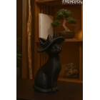 ZARİF LEYDİ KEDİ BİBLO MODERN BİBLO 15CM PLASTİK