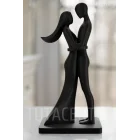 Aşık Çift Figürü Biblo, Dekoratif Sarılan Çift Aksesuar, Sevgililer Günü Hediyesi 10cm