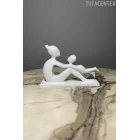 Anne Ve Çocuk Sevgi Dolu Dekoratif Biblo Çocuk Sallayan Anne Figür( Anneler Günü Hediyesi )