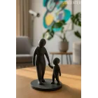 Anne Ve Çocuk Ilk Adımlar Dekoratif Biblo Yürümeye Başlayan Çocuk Biblo( Anneler Günü Hediyesi )