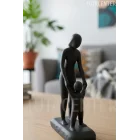 Sade Anne ve Çocuk Biblosu ( Anneler Günü Hediyesi ) Dekoratif Anne ve Bebek Figürü