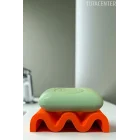 Kıvrımlı Modern Dalgalı Görünüm Sabunluk, Şık Tasarım Zarif Görünüm Plastik Sabunluk