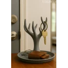 Anahtar, Cüzdan ve Takı Düzenleyici Ağaç Standı(Çok Amaçlı Masaüstü Plastik Organizer)