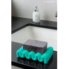 Dalga Formlu Su Tutmayan Sabunluk – Modern ve Şık Plastik Sabunluk