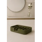 Modern Çizgi Formlu Su Tutmayan Sabunluk – Modern ve Şık Plastik Sabunluk