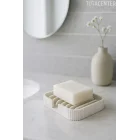 Modern Çizgi Formlu Su Tutmayan Sabunluk – Modern ve Şık Plastik Sabunluk