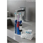 Şarjlı Diş Fırçası Tutucu Stand ( 3 Diş Fırçalık Yuvası - 3 Başlık Yuvası - Diş Macunu Yuvalı )