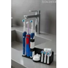 Şarjlı Diş Fırçası Tutucu Stand ( 3 Diş Fırçalık Yuvası - 3 Başlık Yuvası - Diş Macunu Yuvalı )