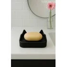Kedi Sabunluk Standı – Su Tahliyeli, Dayanıklı Plastik Banyo Ürünü