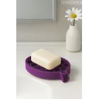 Petek Desenli Su Tahliyeli Sabunluk Standı Modern Banyo Standı