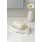 Petek Desenli Su Tahliyeli Sabunluk Standı Modern Banyo Standı