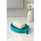 Petek Desenli Su Tahliyeli Sabunluk Standı Modern Banyo Standı