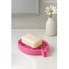 Petek Desenli Su Tahliyeli Sabunluk Standı Modern Banyo Standı