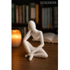 Düşünceli Iskandinav Tarzı Biblo Heykel Figür Dekor Dekorasyon (10 CM)