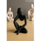 Düşünceli Iskandinav Tarzı Biblo Heykel Figür Dekor Dekorasyon (10 CM)
