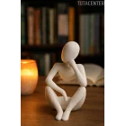 Düşünür İskandinav Tarzı Biblo Heykel Figür Dekor Dekorasyon (10 CM)