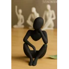 Düşünür İskandinav Tarzı Biblo Heykel Figür Dekor Dekorasyon (10 CM)
