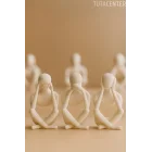 3lü Kötülüğü Görme Duyma Konuşma Iskandinav Tarzı Biblo Heykel Figür Dekor Ev Dekorasyon (10CM)