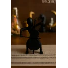 Çello Çalan Iskandinav Tarzı Biblo Heykel Figür Dekor Ev Dekorasyon