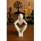 Düşünen İskandinav Tarzı Biblo Heykel Figür Dekor Dekorasyon (10CM)