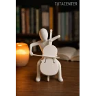 Çello Çalan Iskandinav Tarzı Biblo Heykel Figür Dekor Ev Dekorasyon