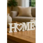 Home Yazılı Dekoratif Biblo Ve Masaüstü Dekor Home Yazısı Dekoratif Ev Süsü (Plastik)