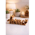 Home Yazısı Hediyelik Ev Dekoru Home Yazılı Dekoratif Biblo Ve Masaüstü Dekor(Plastik)