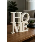 Home Yazılı Dekoratif Biblo Ve Masaüstü Dekor Home Yazısı Dekoratif Ev Süsü ((Plastik))