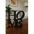 Home Yazılı Dekoratif Biblo Ve Masaüstü Dekor Home Yazısı Dekoratif Ev Süsü ((Plastik))