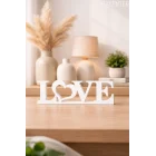 Love Yazılı Dekoratif Biblo Ve Masaüstü Dekor Love Yazısı Dekoratif Ev Süsü (Plastik)