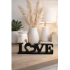 Love Yazılı Dekoratif Biblo Ve Masaüstü Dekor Love Yazısı Dekoratif Ev Süsü (Plastik)