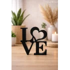 Dekoratif Love Yazısı Love Yazılı Dekoratif Biblo Ve Masaüstü Dekor (Plastik)