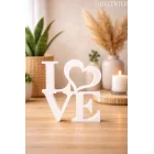 Dekoratif Love Yazısı Love Yazılı Dekoratif Biblo Ve Masaüstü Dekor (Plastik)