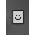 Minimal Gülen Yüz Tablo 12x15 cm | Dekoratif Duvar Süsü | Modern Emoji Tablo | Ev & Ofis Dekorasyonu