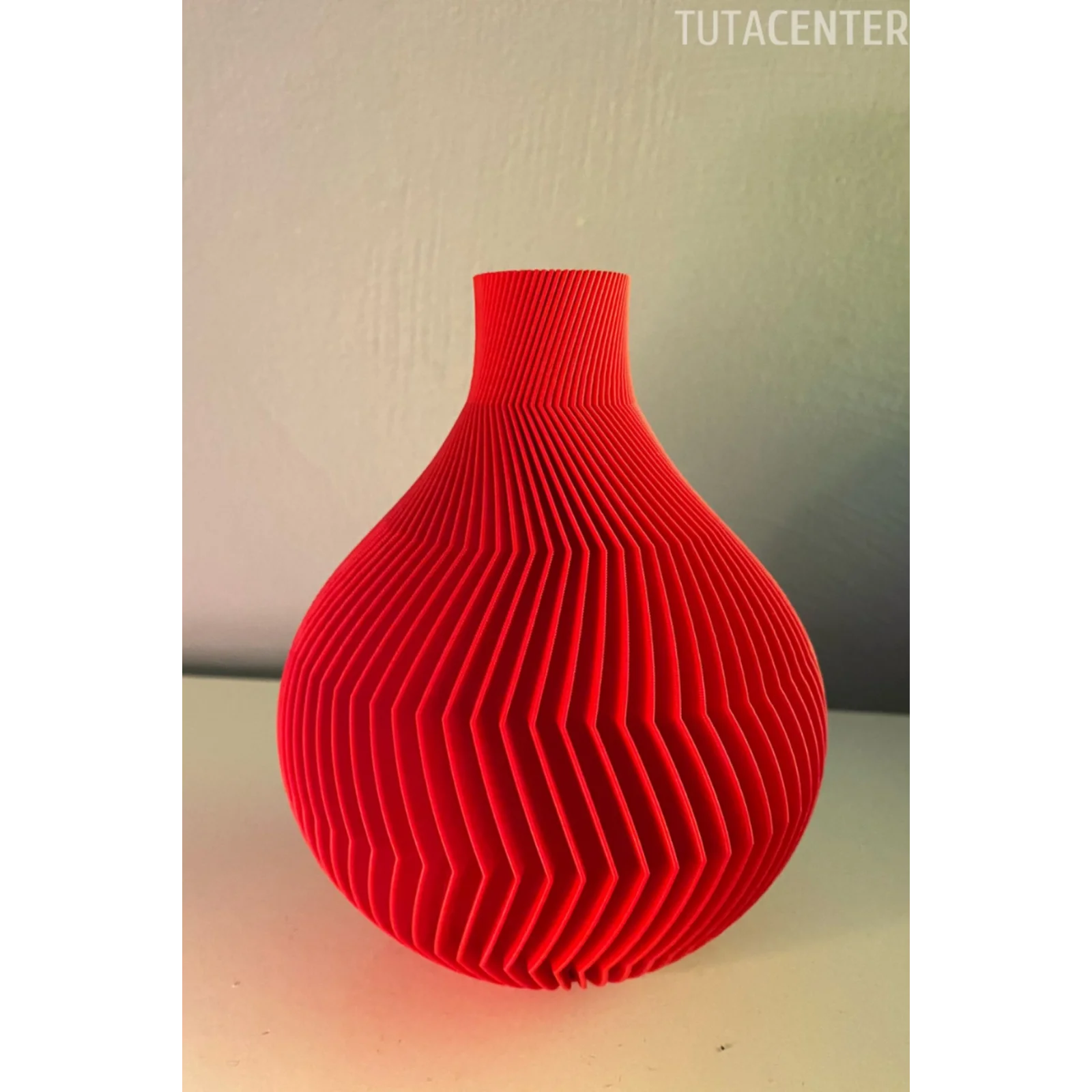 ZEBRA KÜRE VAZO 15 CM KIRMIZI