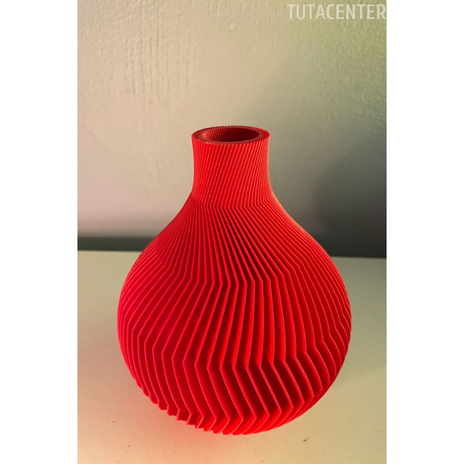 ZEBRA KÜRE VAZO 15 CM KIRMIZI