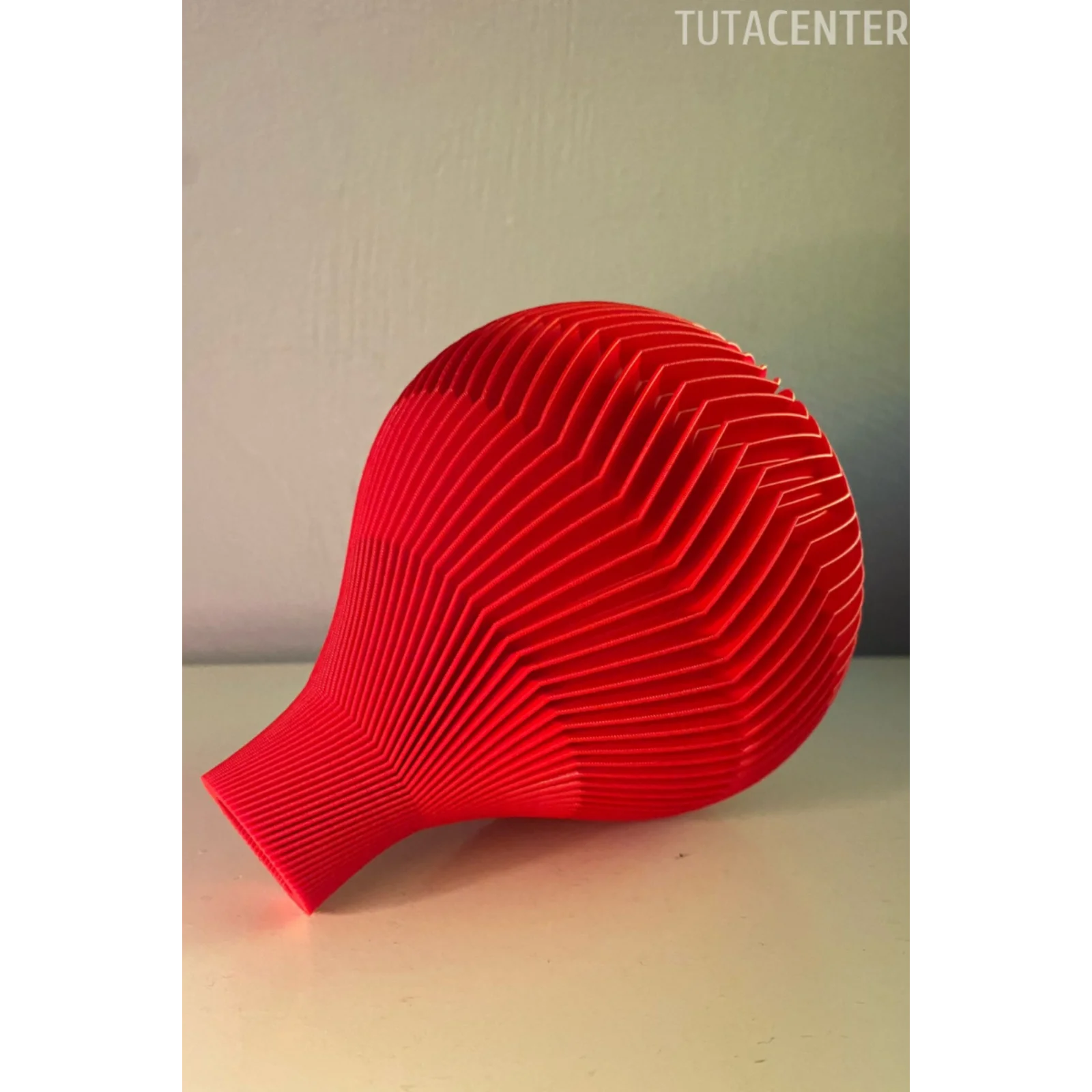 ZEBRA KÜRE VAZO 15 CM KIRMIZI