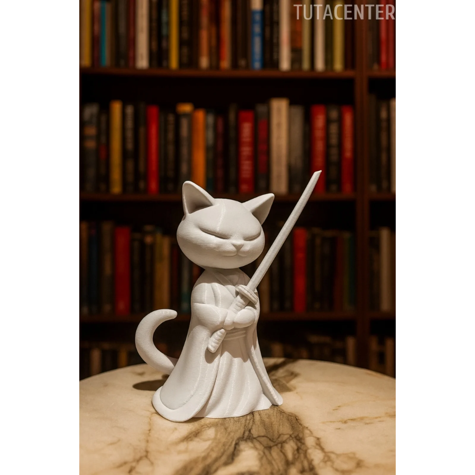 Katana Tutan Kedi Biblo Modern Biblo 15CM Plastik ( Samuray Kedi Biblo )