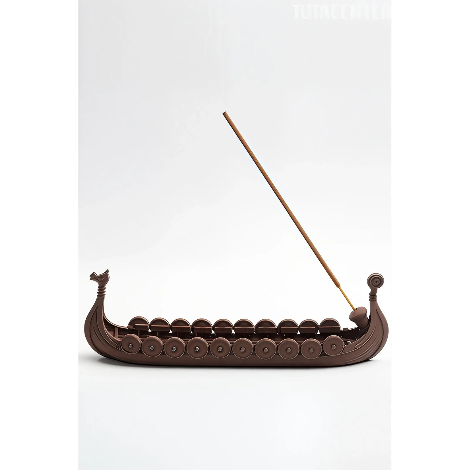 Viking Gemisi Modeli Tütsülük | Dekoratif Plastik Tütsülük | Nordic Tarz Ev Aksesuarı