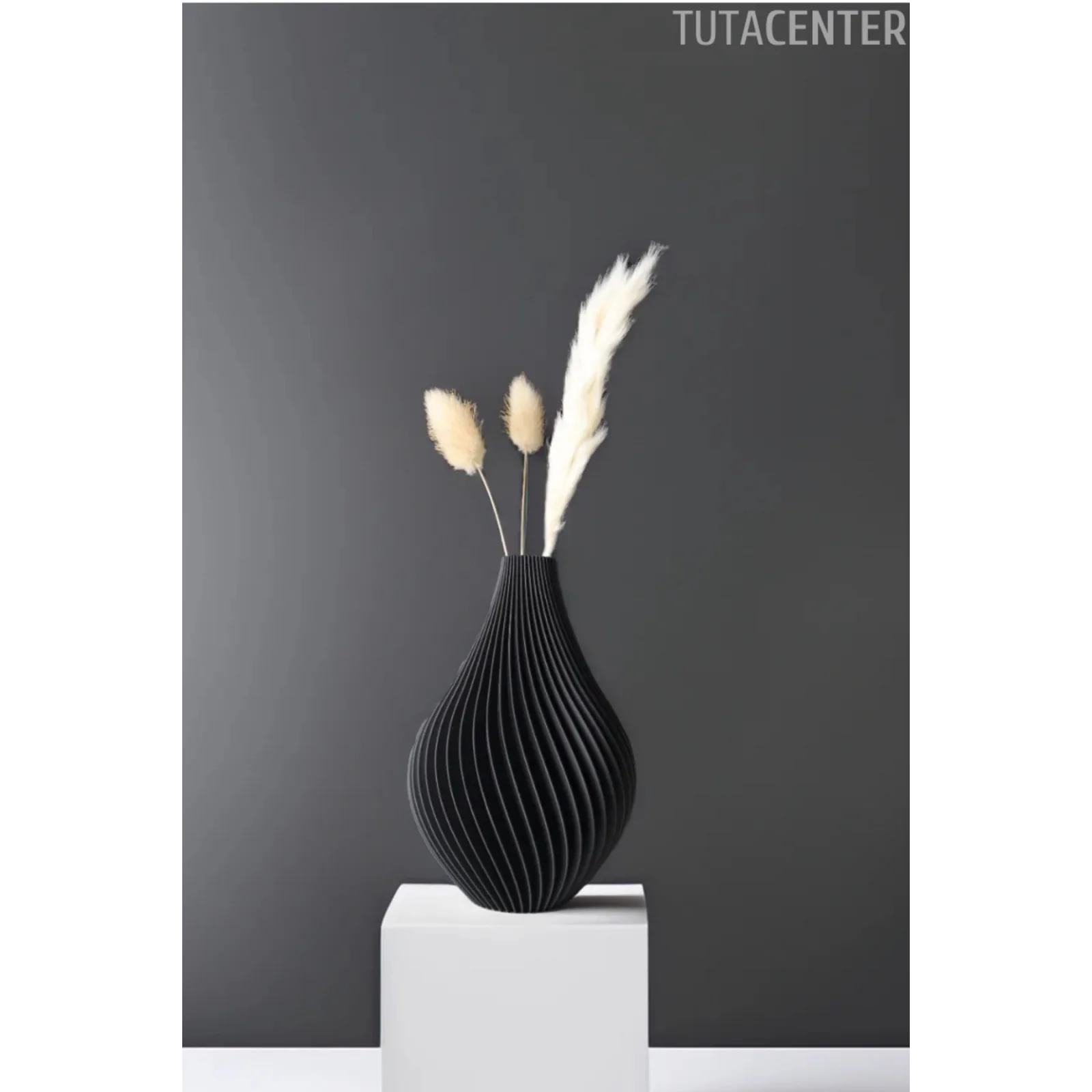 SİYAH DURU VAZO 15CM