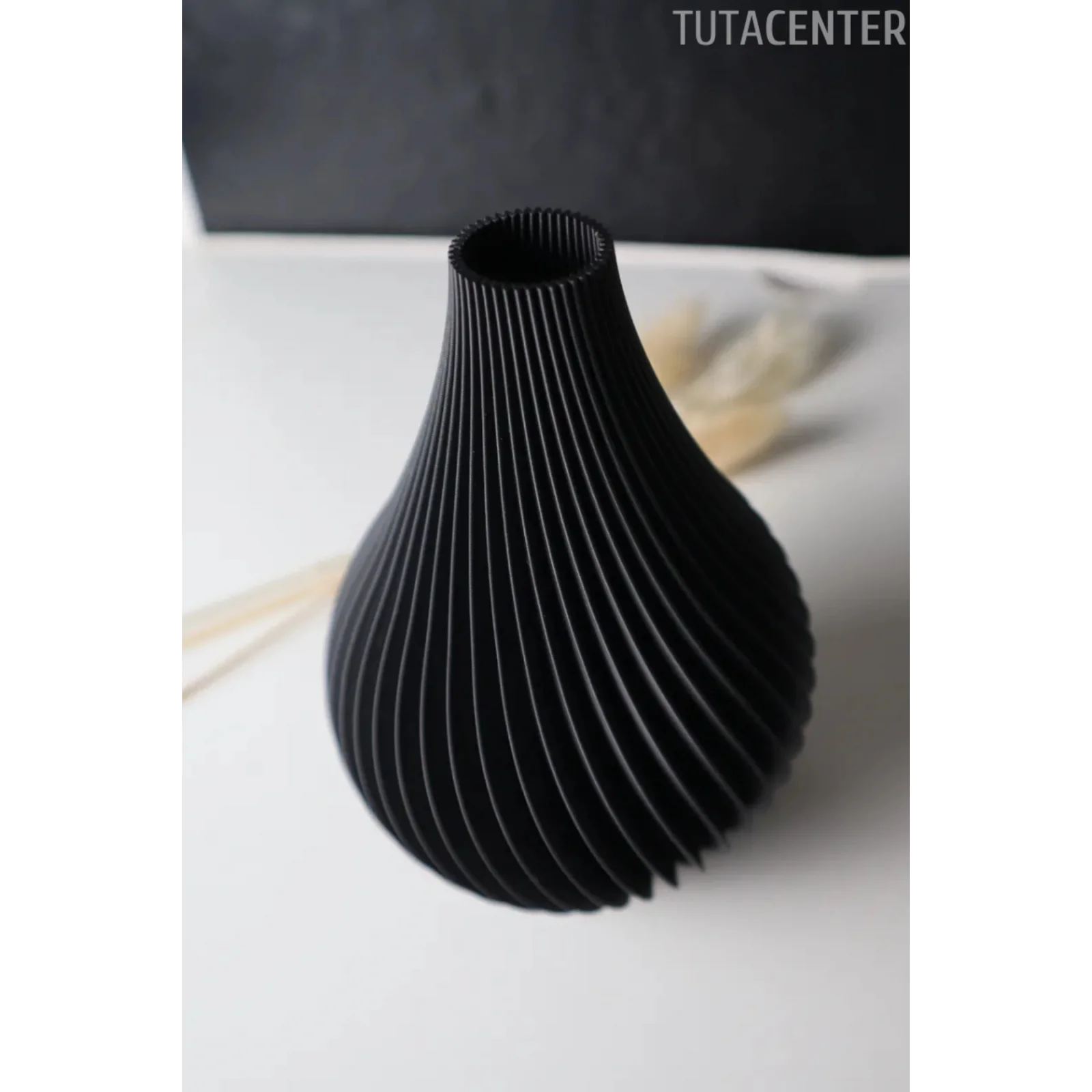 SİYAH DURU VAZO 15CM