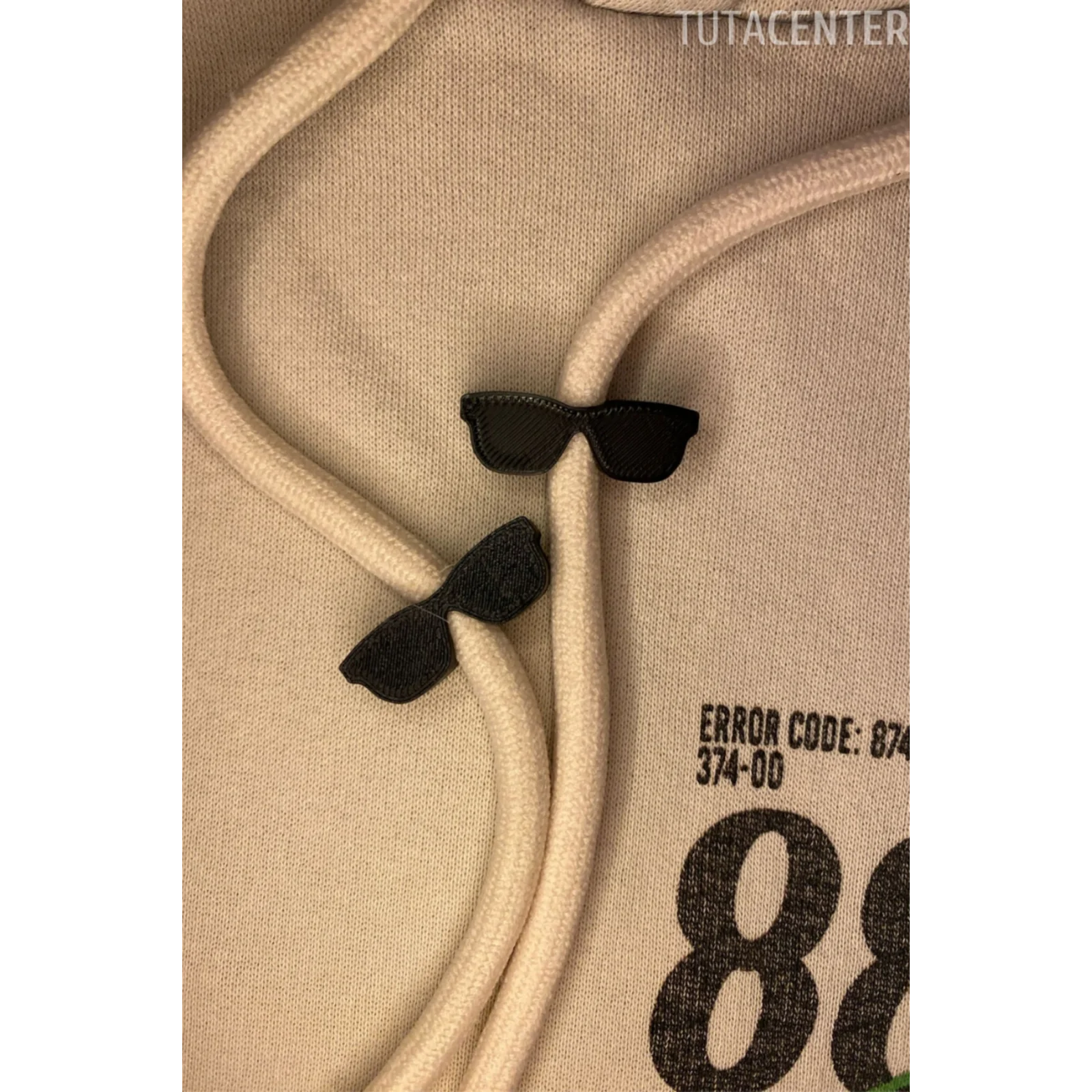 Güneş Gözlüğü Şekilli Bağcık İp Süsü 10 ADET