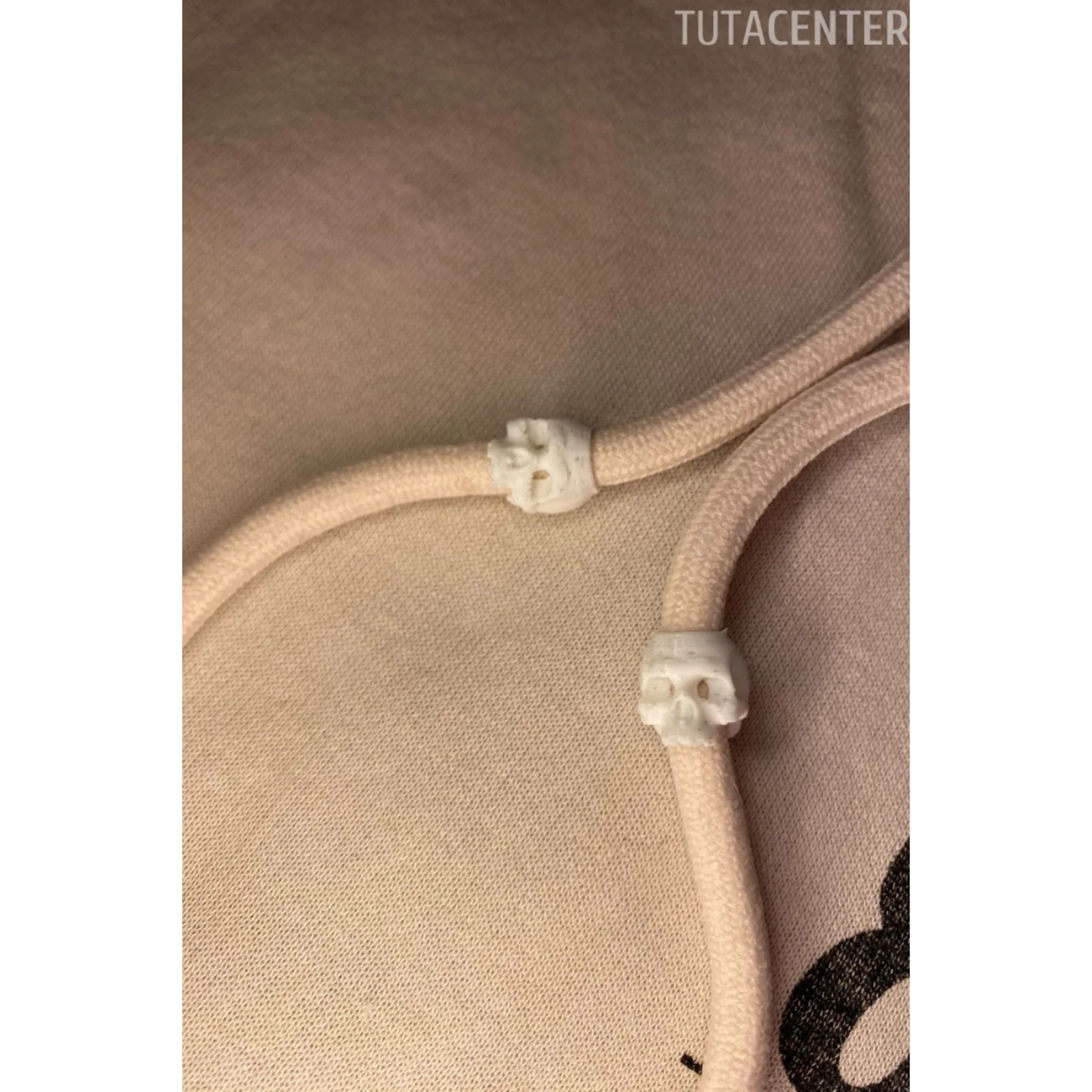 Kurukafa Kafatası Şekilli Bağcık İp Süsü 10 ADET