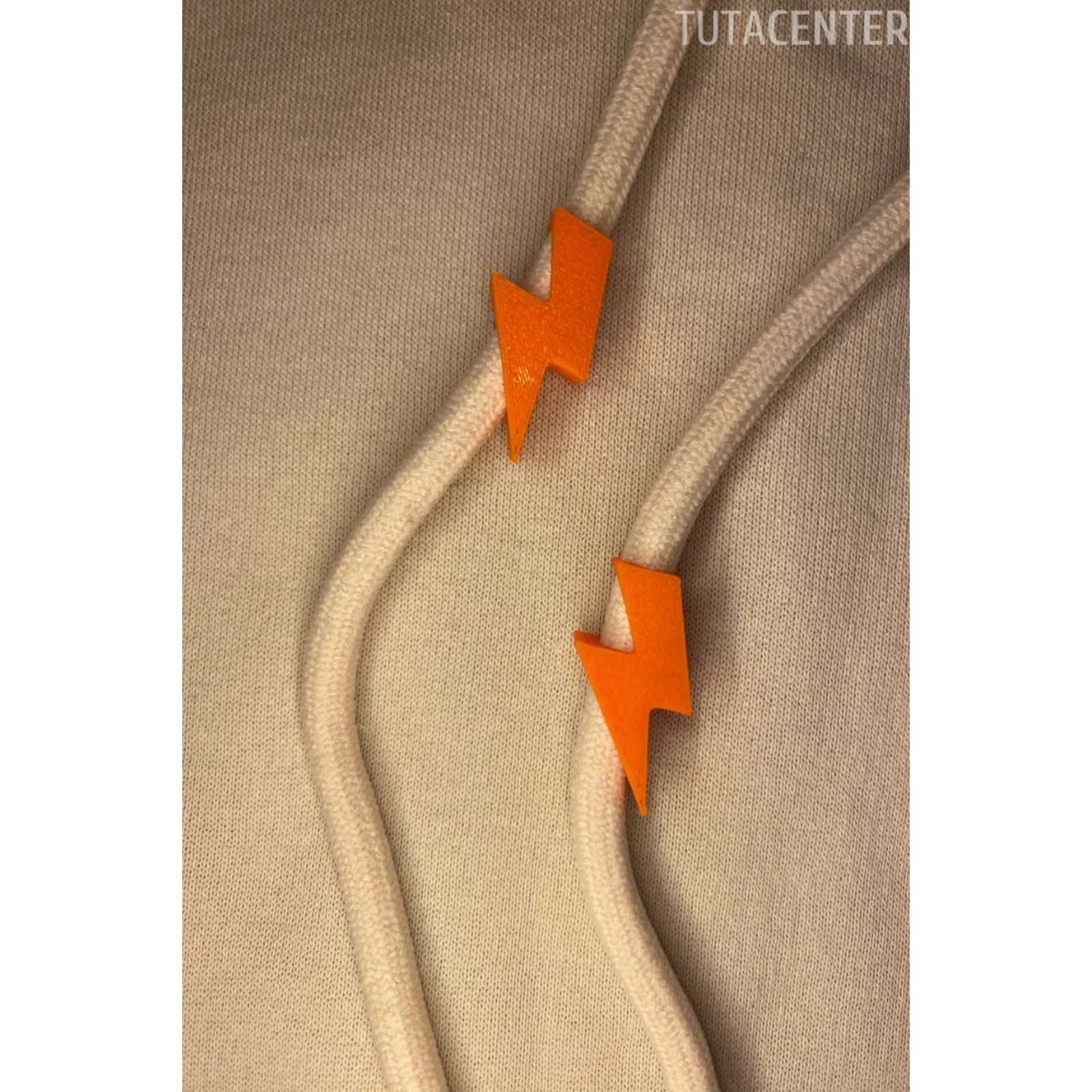 Şimşek Yıldırım Şekilli Bağcık İp Süsü  10 ADET