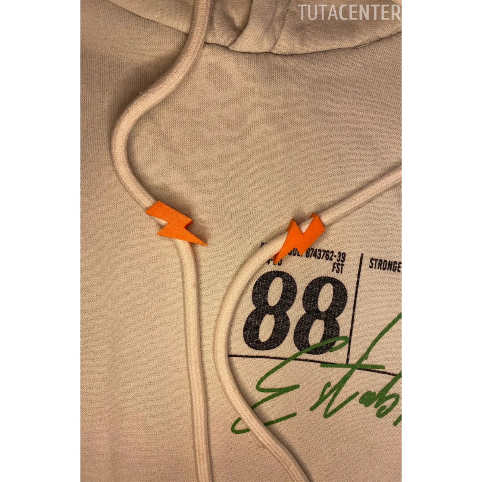 Şimşek Yıldırım Şekilli Bağcık İp Süsü  10 ADET