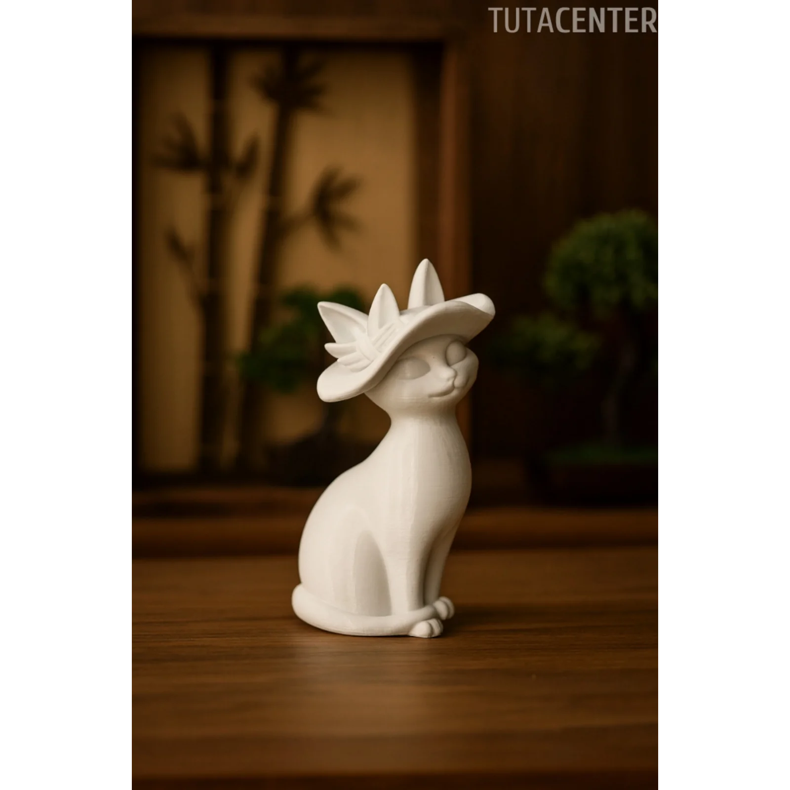 ZARİF LEYDİ KEDİ BİBLO MODERN BİBLO 15CM PLASTİK