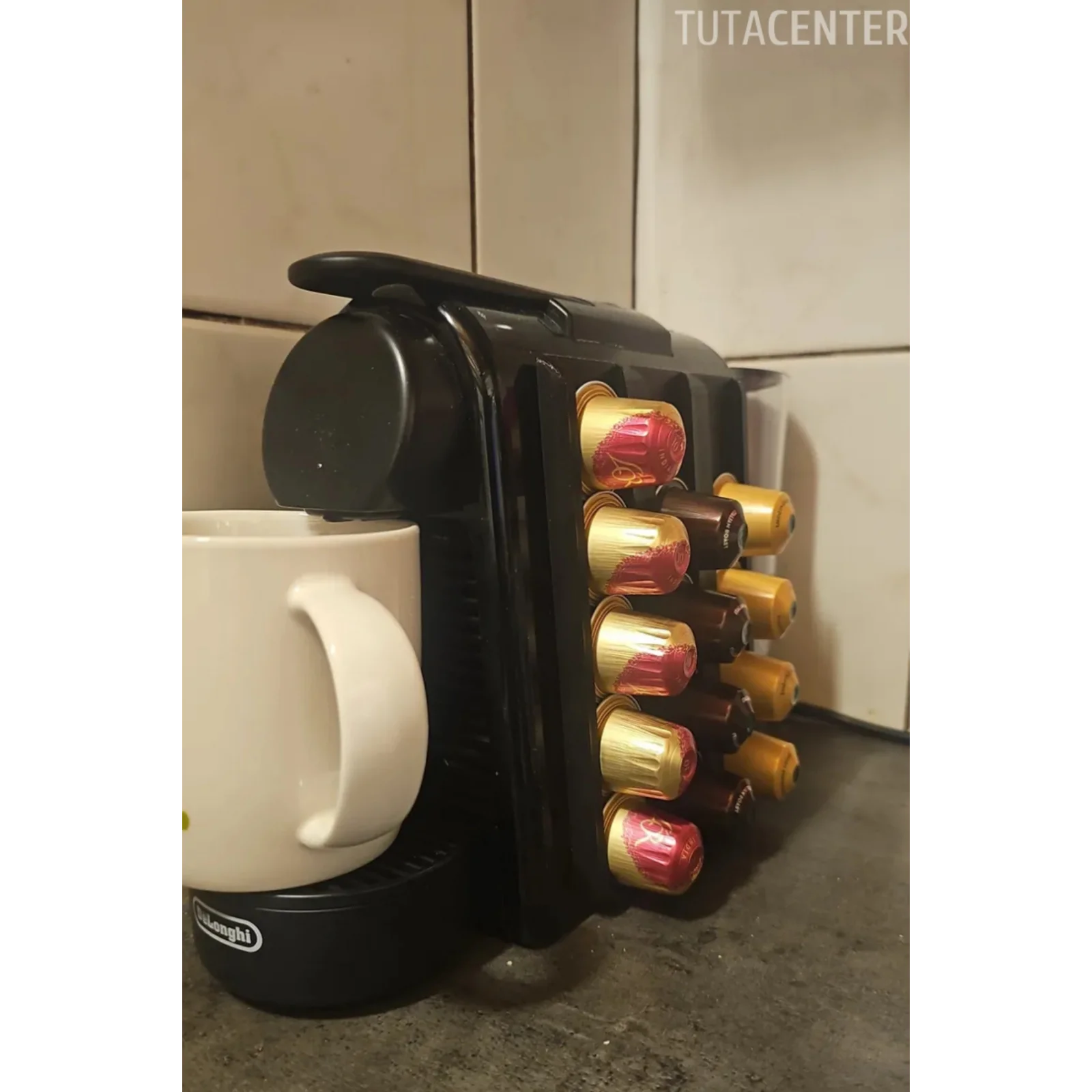 Nespresso Kapsül Kahve Standı Dekoratif Çok Amaçlı ( SİYAH RENK )