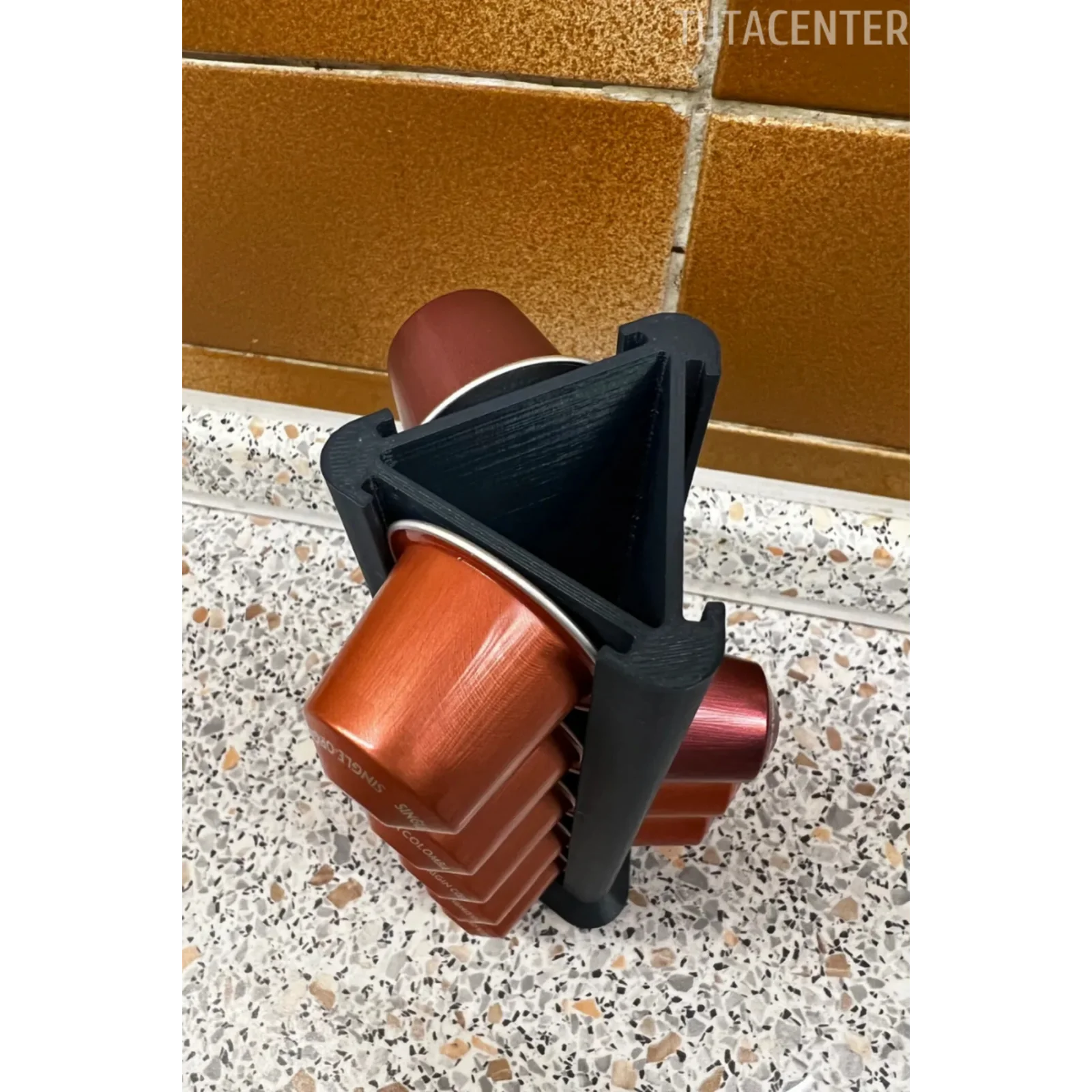 Kapsül Kahve Standı Dekoratif Çok Amaçlı 3 Bölmeli